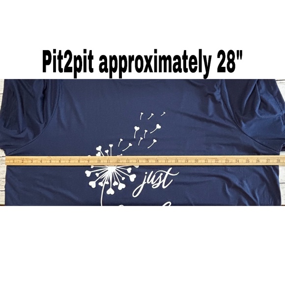 NEW Shein Women's Plus Size Dandelion Graphic Short Sleeve Tee (Size 22/5XL) - Picture 5 of 8